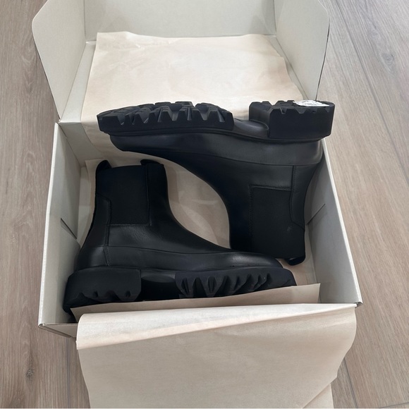 NWT All Saints Harlee Lug Sole Chelsea Boot Size 8.5 US 38.5 EUR Black Women’s - Picture 8 of 11